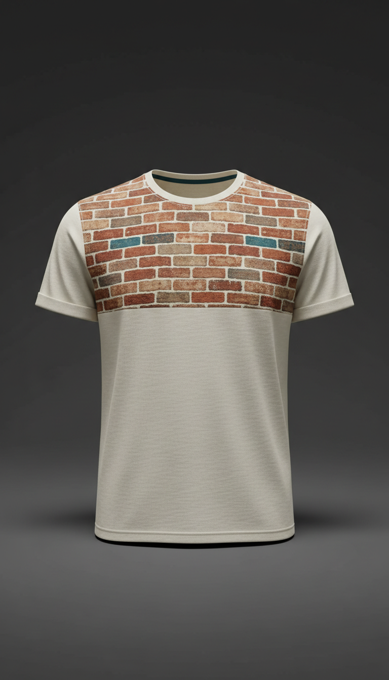 Brick Accent Crewneck T-Shirt