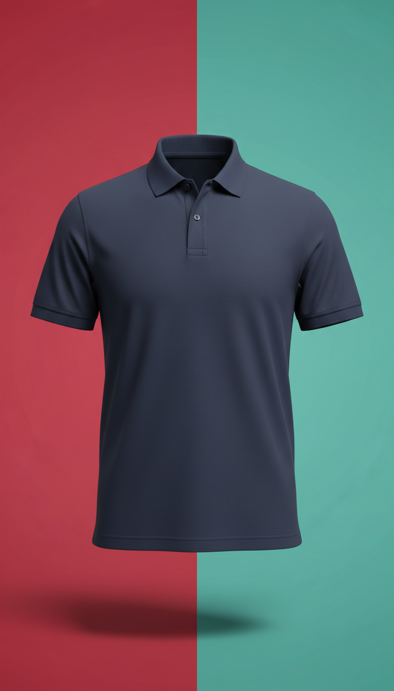 Athletic Fit Polo in Midnight Navy