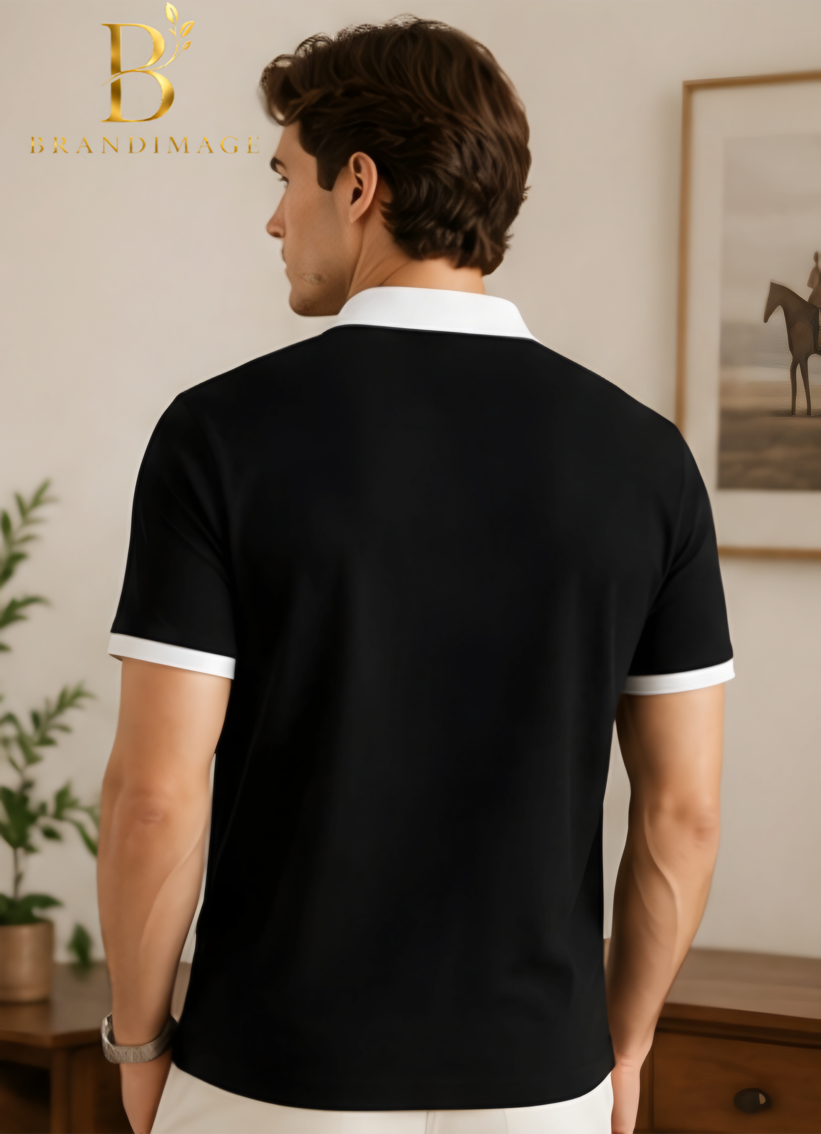 Premium BLACK Color Old Money Polo T-shirt
