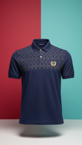 Tailored Polo in Champion Gold with Signature Motif