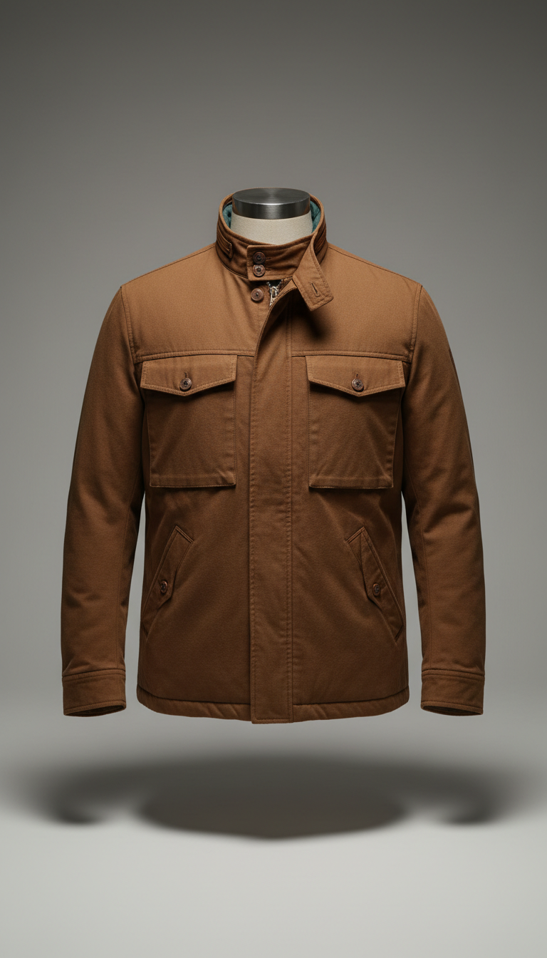 Brown Heritage Layered Jacket