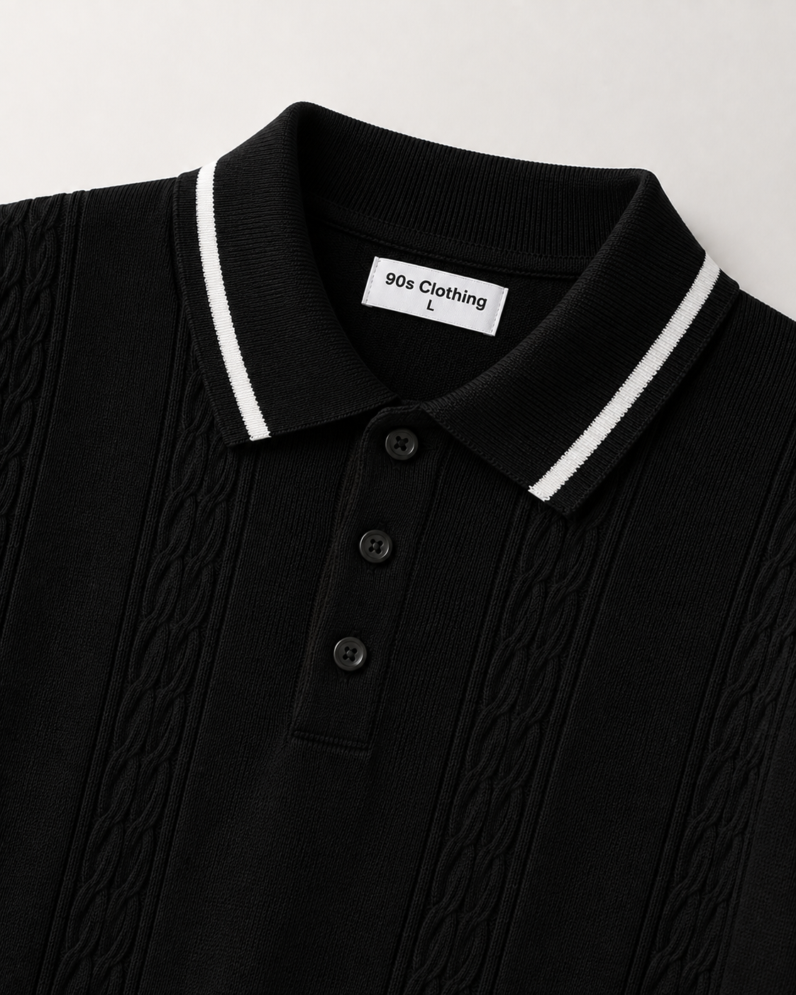 New Old Money Polo T-shirt Black