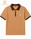 Brown Colour Old Money Polo T-shirt