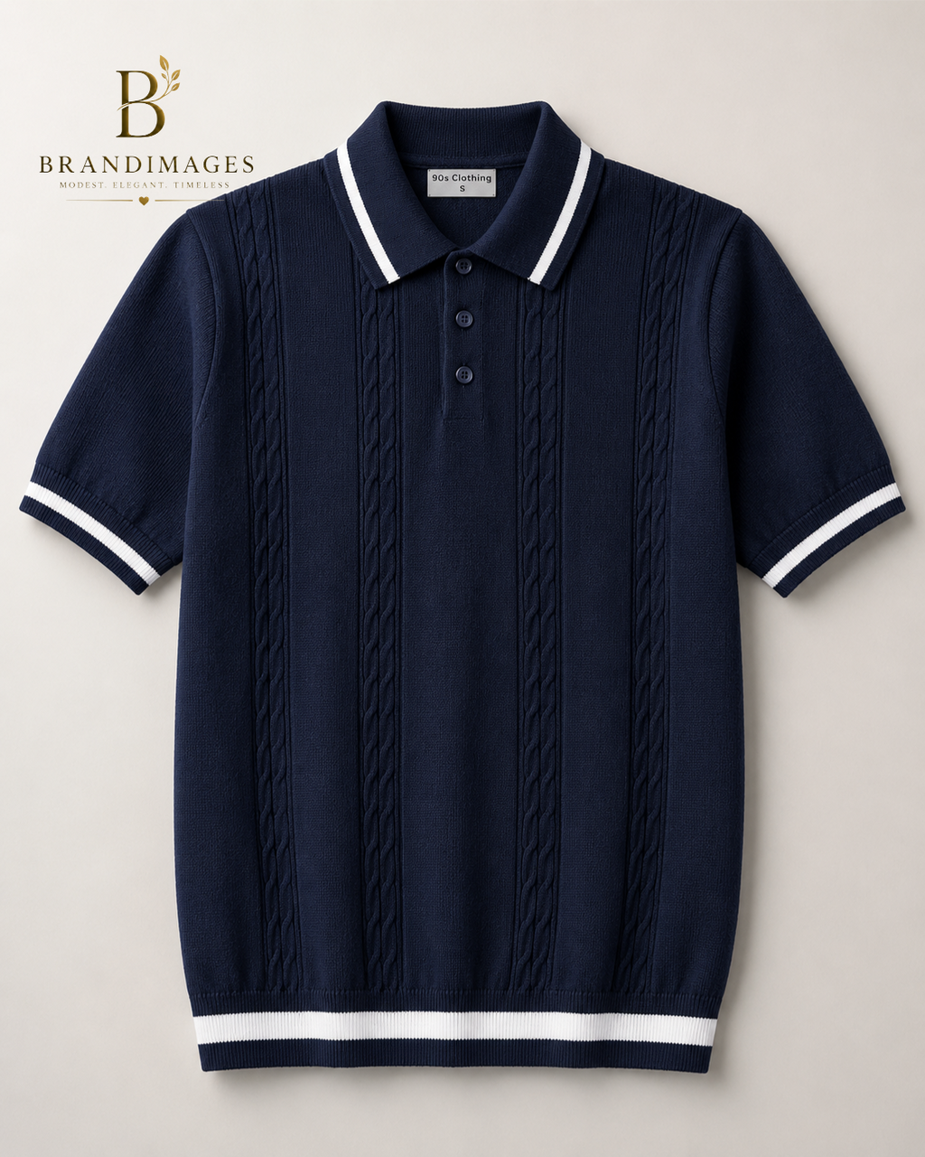 New Old Money Polo T-shirt Navy Blue