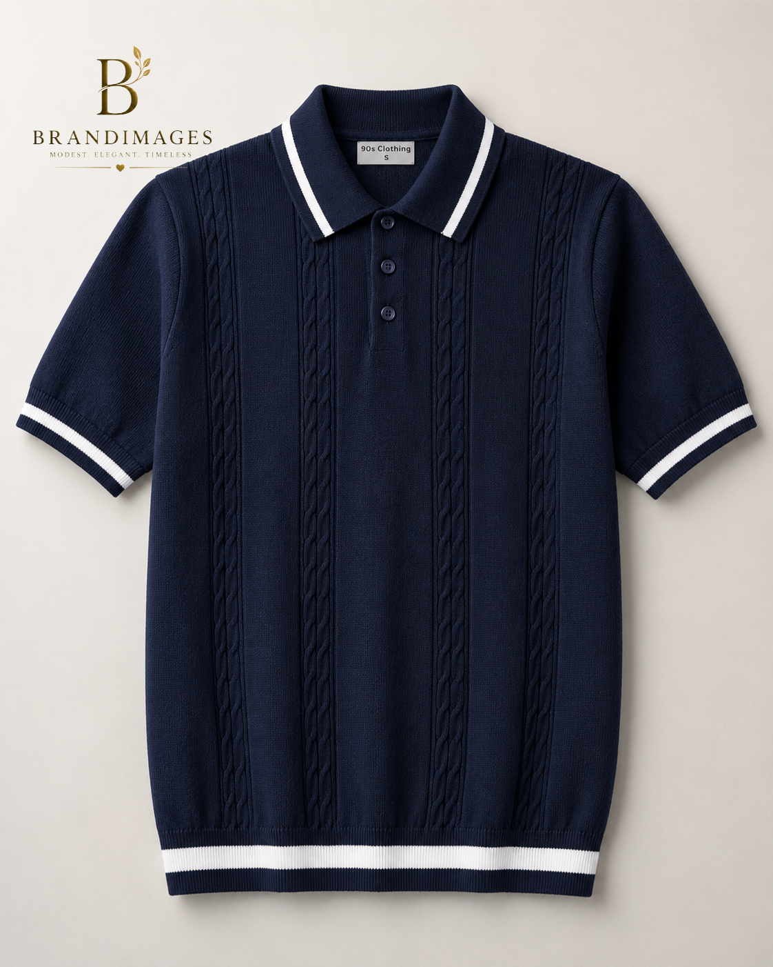 New Old Money Polo T-shirt Navy Blue