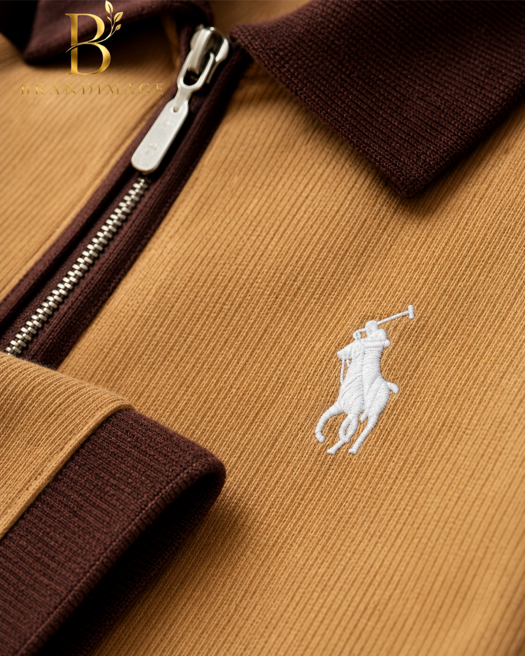 Brown Colour Old Money Polo T-shirt